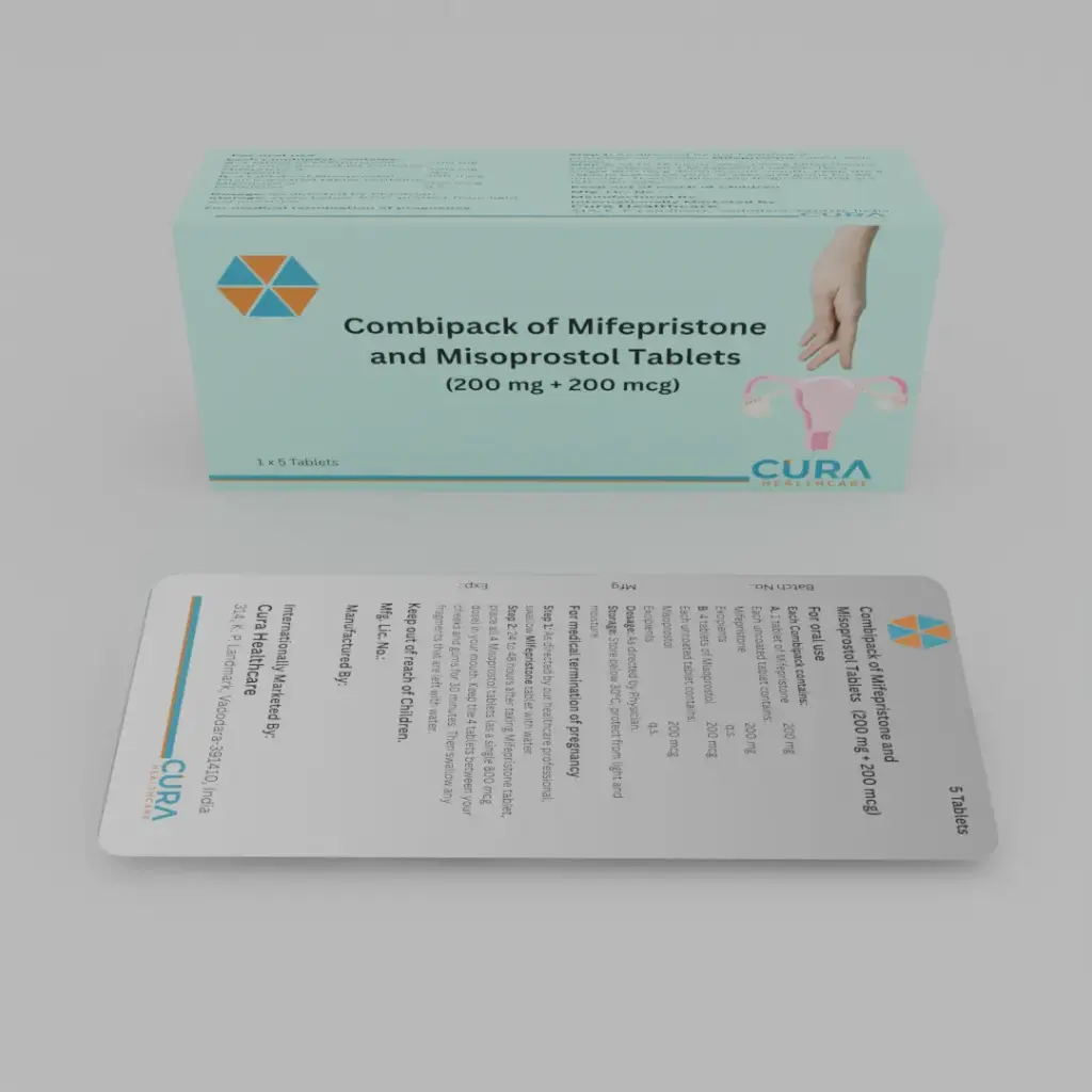 Combi Kit of Mifepristone 200 mg and Misoprostol 200 mcg Tablets