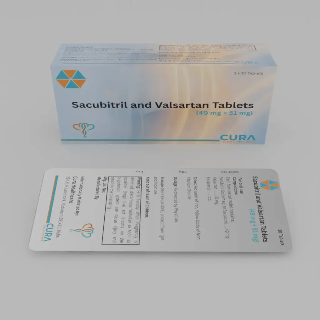 Sacubitril 49 mg & Valsartan 51 mg Tablets