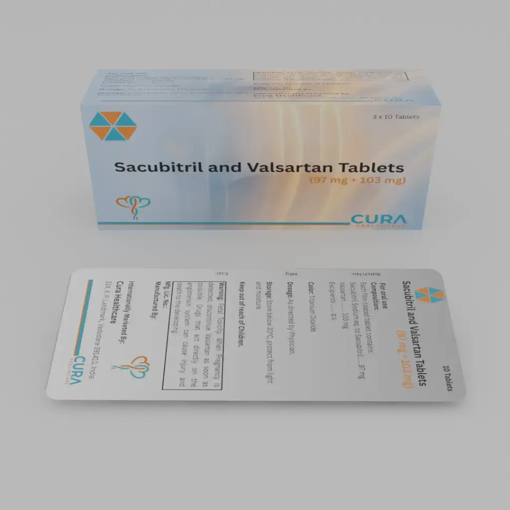 Sacubitril 97 mg & Valsartan 103 mg Tablets