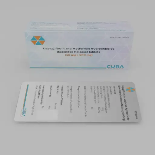 Dapagliflozin 10 mg & Metformin HCl (ER) 500 mg Tablets