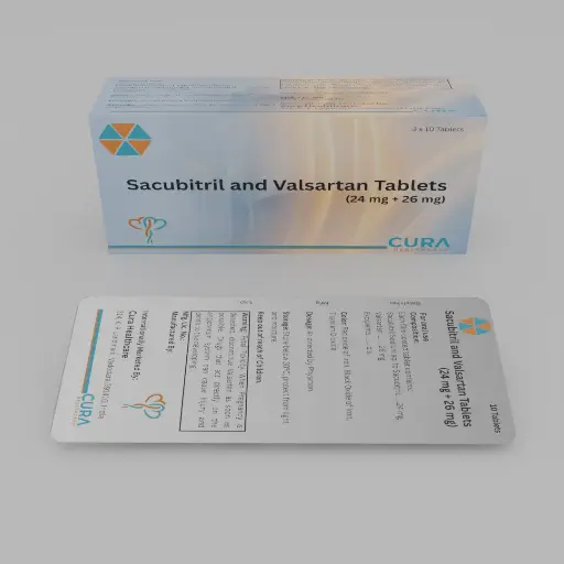 Sacubitril 24 mg & Valsartan 26 mg Tablets
